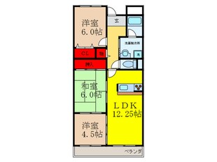 レスポワ－ルの物件間取画像